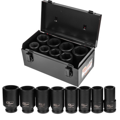 ZESTAW NASADEK UDAROWYCH DŁUGICH 3/4"24-41mm