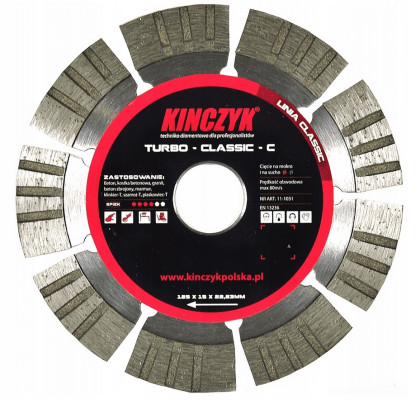 Tarcza diamentowa Kinczyk Turbo Classic 125x22,2mm