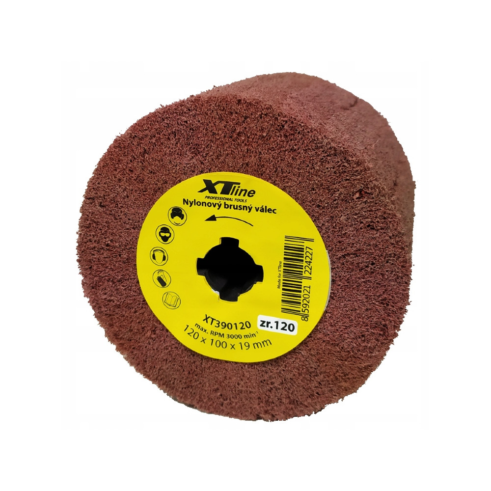 SZCZOTKA NYLONOWA 120 DO SATYNIARKI 120X100