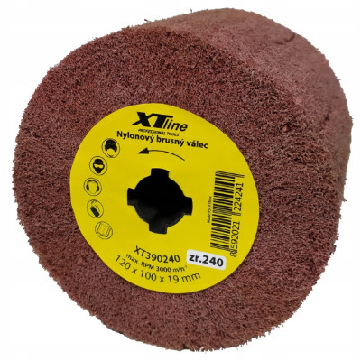 SZCZOTKA NYLONOWA 240 DO SATYNIARKI 120X100