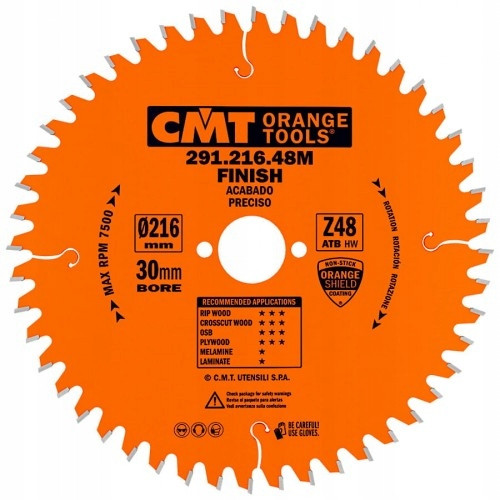 Piła tarczowa do drewna 216x30x2,8x48Z CMT