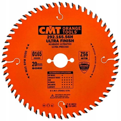 Tarcza tnąca do drewna Cmt 292.165.56H 165x20 mm