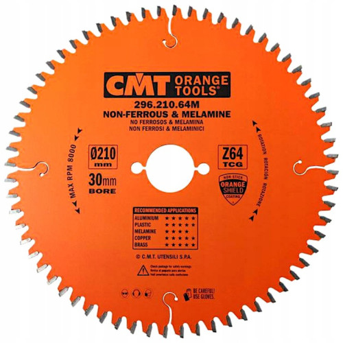 Tarcza tnąca aluminium CMT 296.210.64M