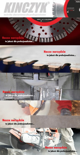Tarcza diamentowa Kinczyk Beton Classic C 230 mm