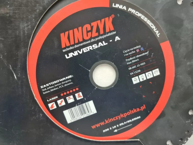 Tarcza diamentowa Kinczyk Beton Classic C 230 mm