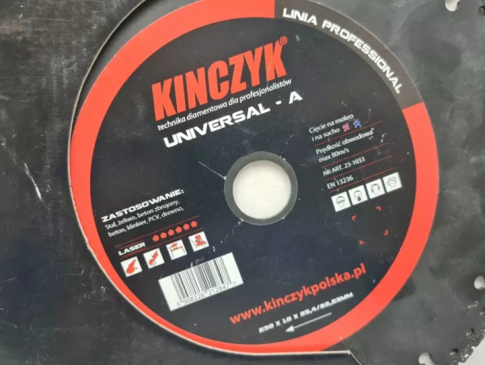 Tarcza diamentowa Kinczyk Beton Classic C 230 mm