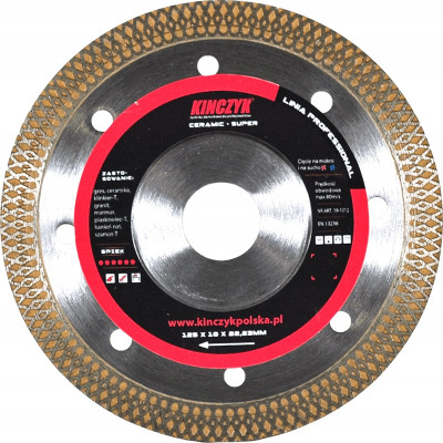 Tarcza diamentowa KINCZYK CERAMIC SUPER 250mm