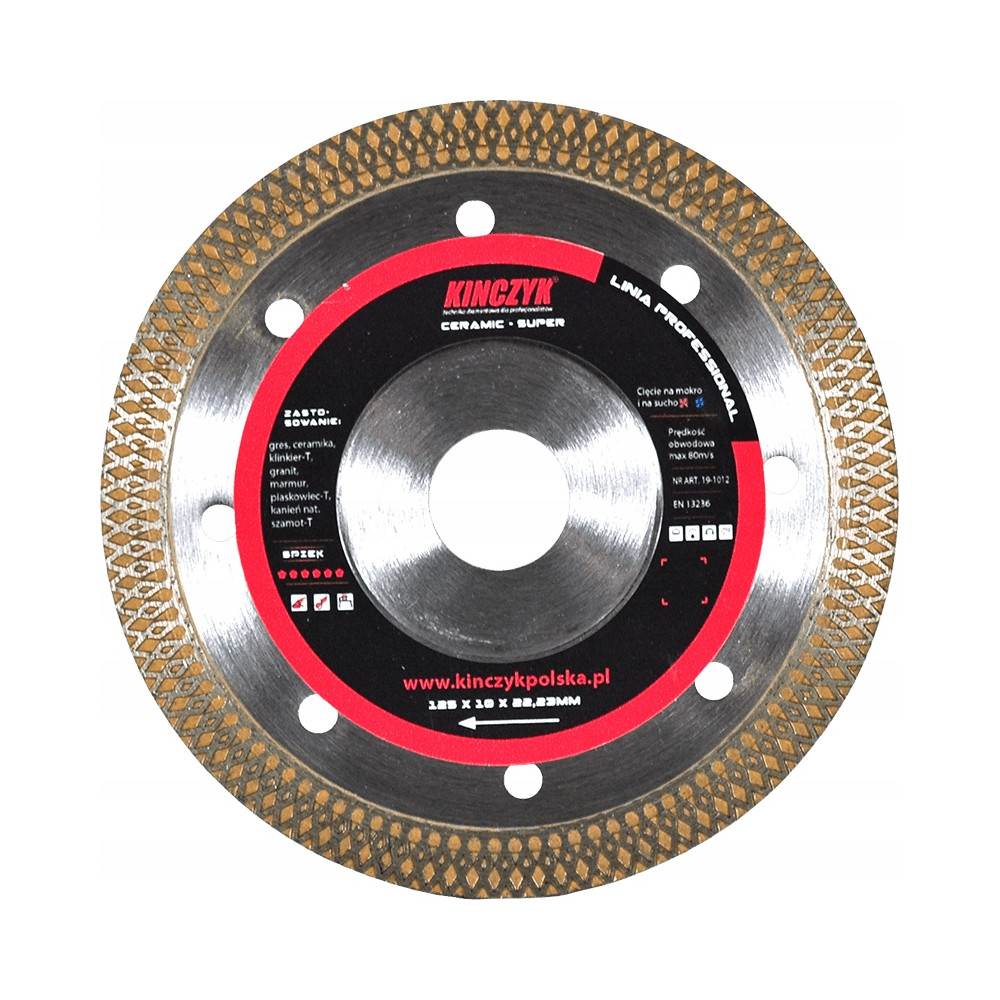 Tarcza diamentowa KINCZYK CERAMIC SUPER 250mm