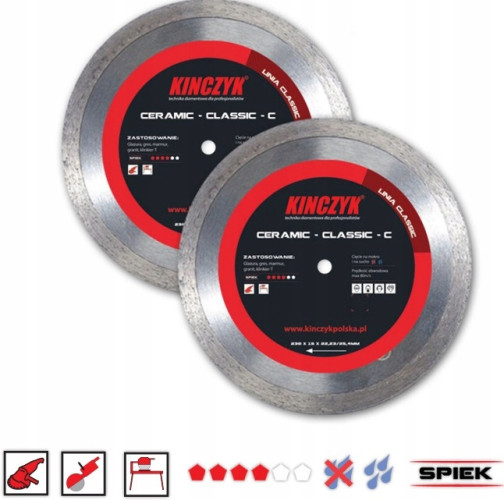 Tarcza diamentowa KINCZYK CERAMIC SUPER 250mm
