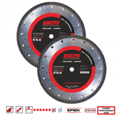 Tarcza diamentowa KINCZYK CERAMIC SUPER 250mm