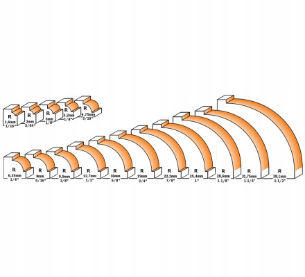 Frez kształtowy, trzpieniowy CMT 8mm