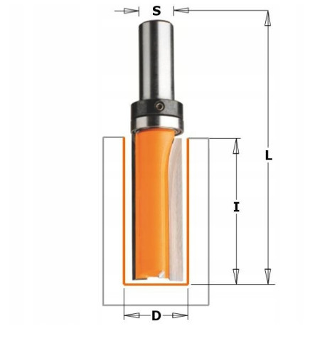 Frez palcowy, trzpieniowy CMT 8mm