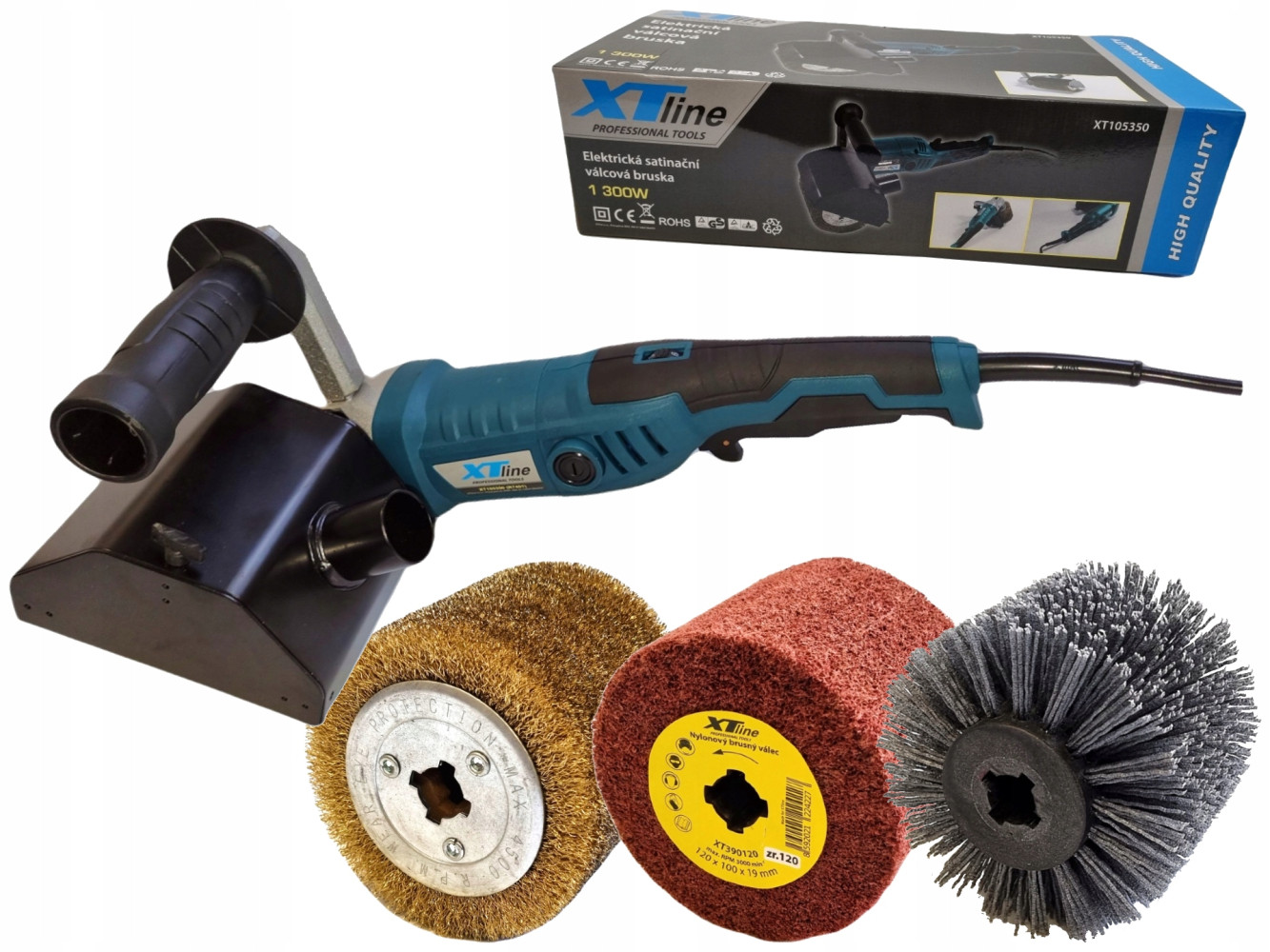 SZLIFIERKA WALCOWA SATYNIARKA + ZESTAW 3 SZCZOTEK